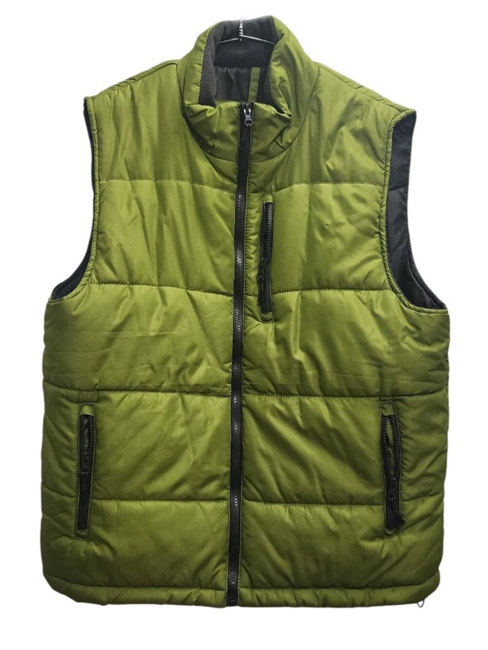 OUTDOOR LIFE - Green Puffer Vest - Light weight - 3 pockets - Men's M -
